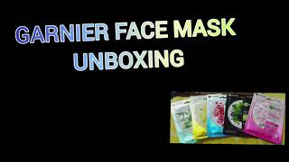 GARNIER Skin Naturals, Face Serum Sheet Mask Pack of 5 | Unboxing