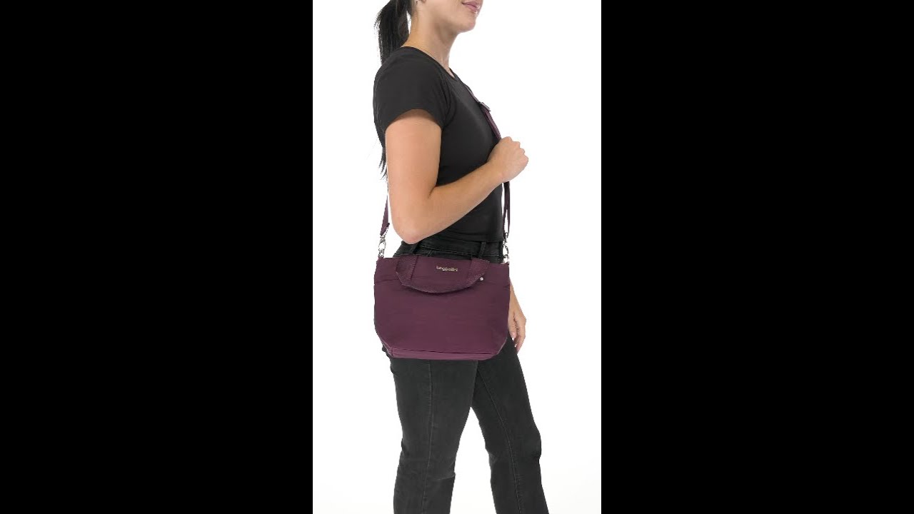 Travelon Convertible 2-in-1 Crossbody Duffel Berry