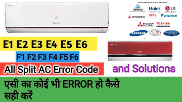 VOLTAS एसी के सभी ERROR को कैसे फिक्स करें  | ac me error kaise sahi kare | split ac error code e4