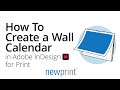 How to Create a Wall Calendar in InDesign for Print