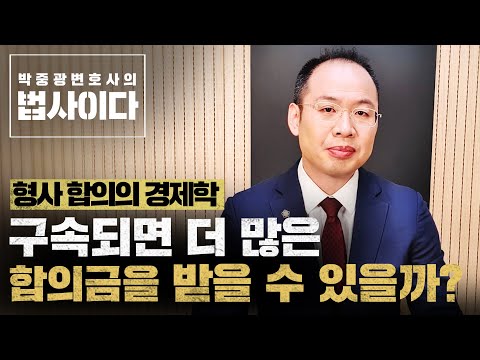 합의금을 최대로 받는 방법을 알려드립니다 구속 시 피해자와 가해자가 모두 만족하는 합의 타이밍 형사합의의 경제학 E03 