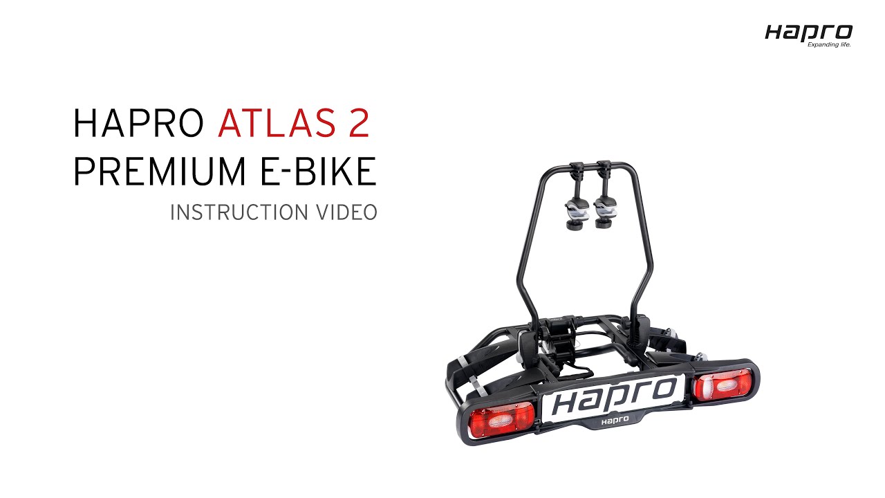 Stoutmoedig Souvenir Momentum Instruction video Hapro Atas 2 Premium E-bike (13-pin) bicycle carrier -  YouTube