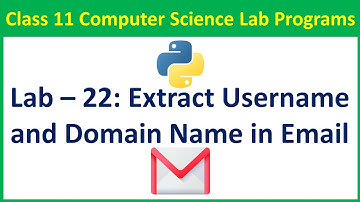 Python Program to Extract Username and Domain from Email | Email Splitter Tutorial | Vision Academy