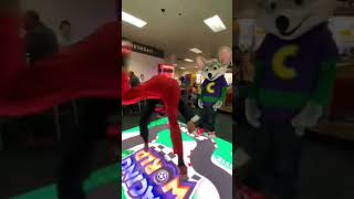 Showed Love to Chucky Cheese and he did this.... #shorts #dance #Fyp #Viral #love