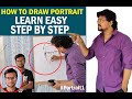 Portrait01 how to draw step by step  artist harrsha