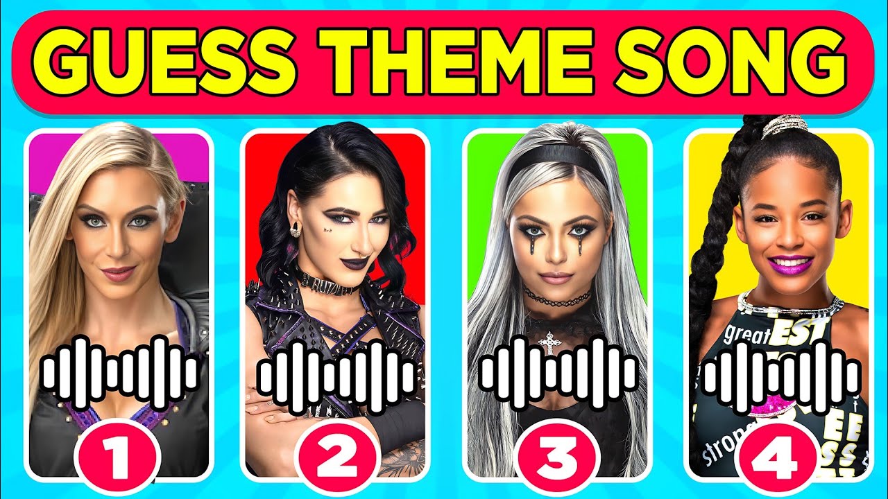 Угадайте 18 лучших женщин-суперзвёзд WWE по их песням 🎵✅🔊