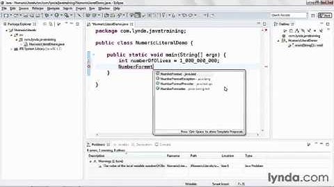 Java:  Using Underscores in Numeric Literals part 6