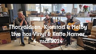 Thorvaldsen, Kjerstad & Melby live hos Vinyl & Kaffe Hamar 4  mai 2024