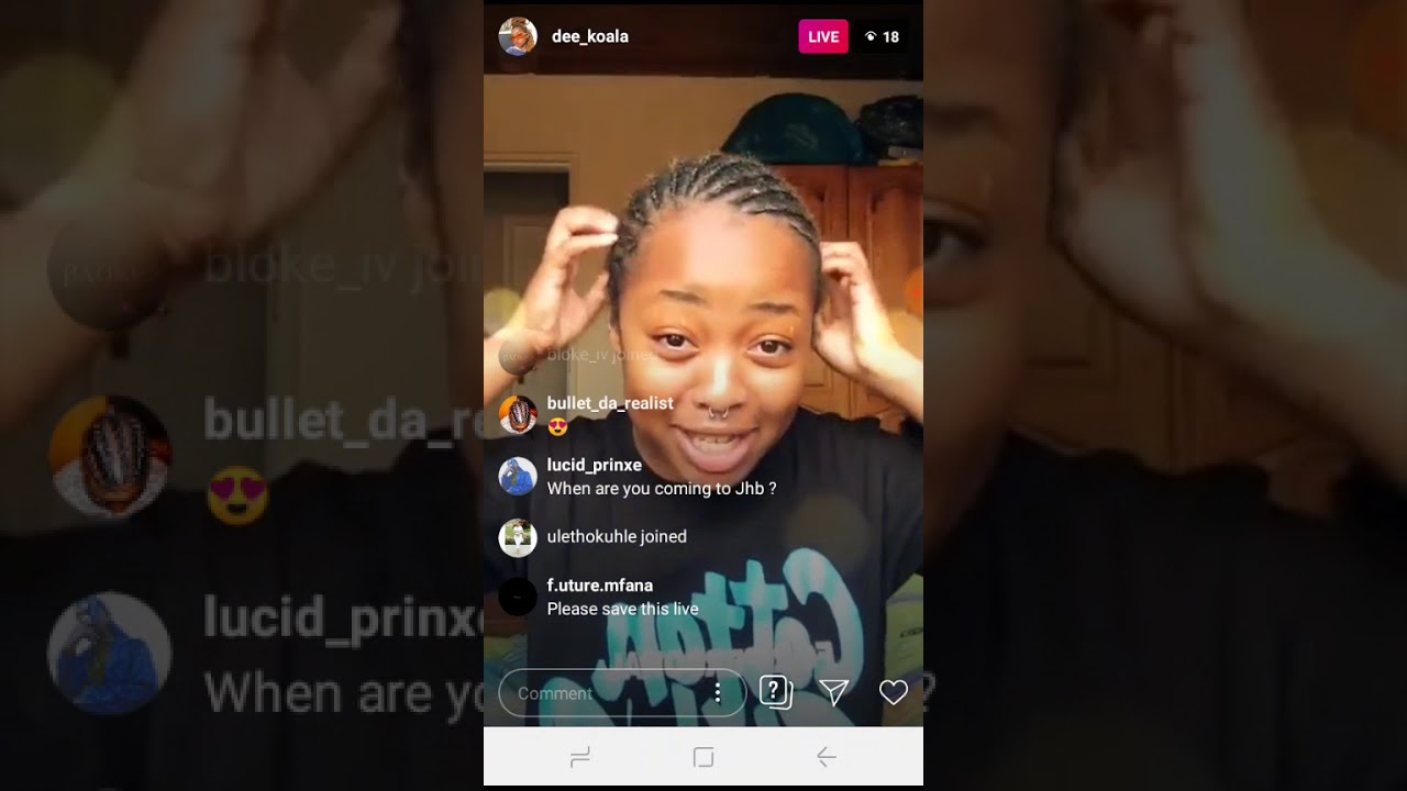 Dee koala live on Instagram - YouTube