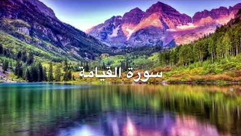 سورة القيامة بصوت  القارئ محمد عبادة