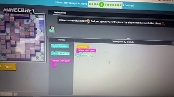 Code.org Minecraft: Voyage Aquatic Puzzle 5