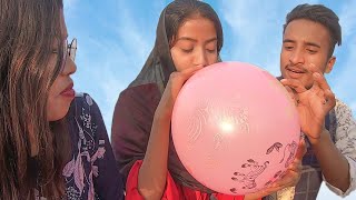 outdoor fun with Monty Balloon || Smart Girl Popping Balloons and learn colors for kids #14