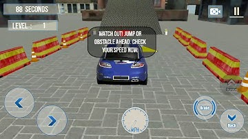Crazy car roof jumping 3d game