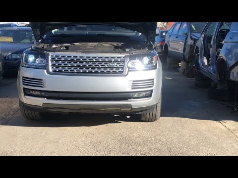 how to replace a light bulb on Range Rover 2013