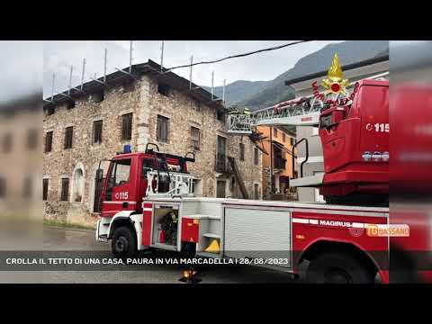 CROLLA IL TETTO DI UNA CASA, PAURA IN VIA MARCADELLA | 28/08/2023