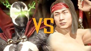*NEW* SPAWN vs LIU KANG Intro Dialogue - Mortal Kombat 11