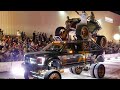 SEMA CRUISE 2019. LIFTED TRUCKS LEAVING SEMA.