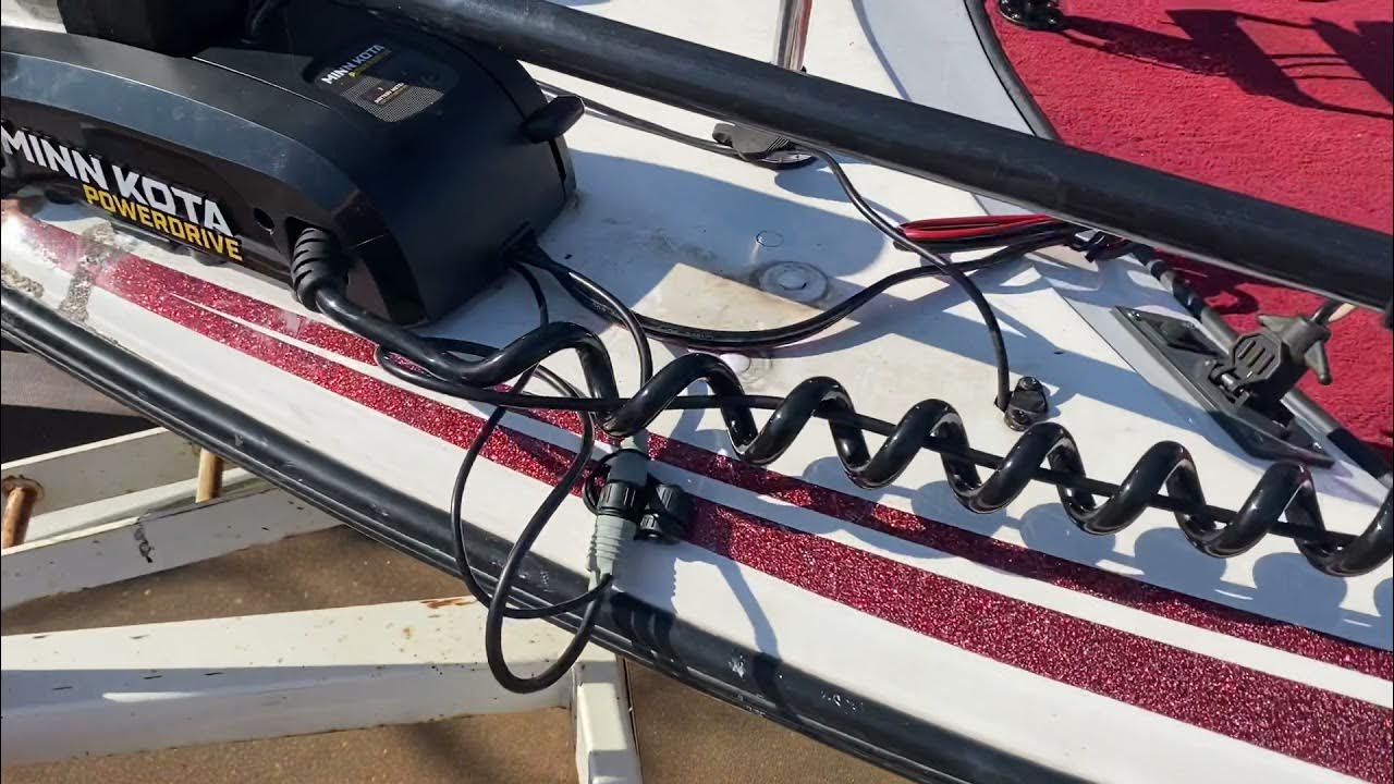 EASY! Minn Kota PowerDrive I-Pilot Transducer install - YouTube