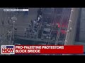 Pro-Palestinian protesters block traffic on Brooklyn Bridge | LiveNOW from FOX