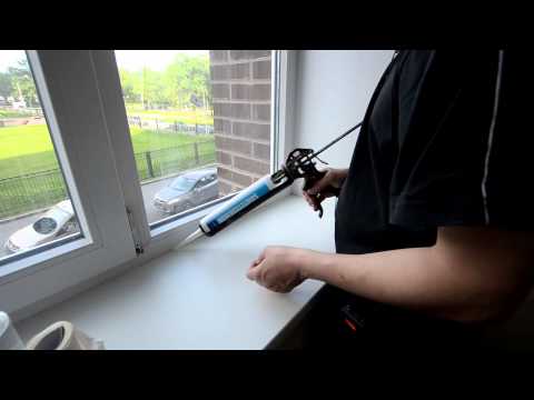 Как наносить герметик на окна