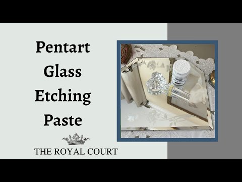 How to Use Pentart Glass Etching Paste Demo How to Etch