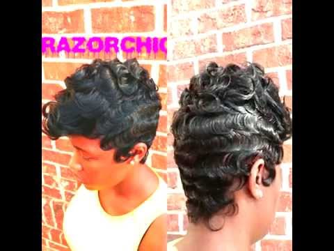 Beautiful Wave Technique by Razor Chic of Atlanta - YouTube