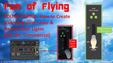 TOUCH PORTAL ADVANCED: How to Create a Fully Animated Landing Gear Lever with Annunciator Lights