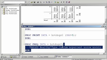 SPPH Ramp-up: Creating Tables in SAS