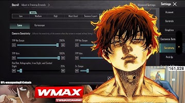 ⚡Wmax BGMI Sensitivity Update 4.0 | Latest 3 Finger Claw Setup | God Level Player Settings