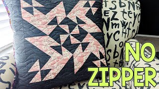 Extra Quilt block? Make This! | In A Day | DIY Pillow | No Zipper | Free Pattern
