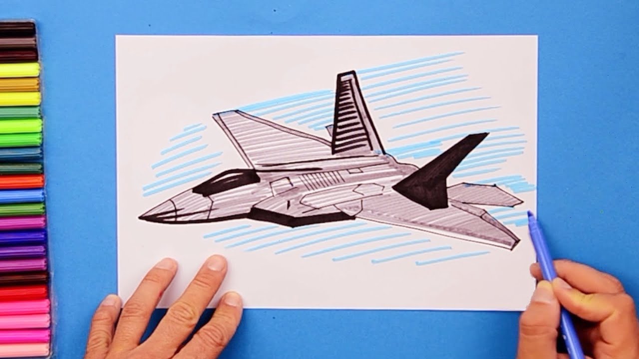 How To Draw An F 22 Raptor