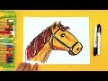 Как нарисовать ГОЛОВУ ЛОШАДИ / учимся рисовать лошадь