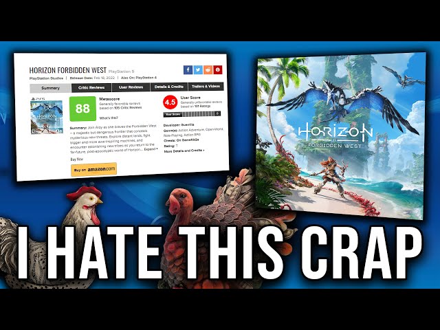 Horizon Forbidden West: REVIEW BOMBED by SALTY, TOXIC HATERS Metacritic (PS4,  PS5) 