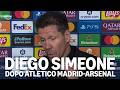 L'intervista a Diego Simeone dopo l'1-1 di Atletico Madrid-Arsenal
