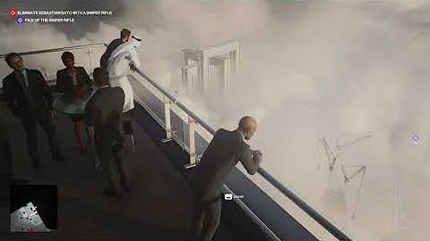 HITMAN 3 DUBAI - KILL SEBASTIAN SATO USING SNIPER RIFLE -  (4K) Realistic Gameplay