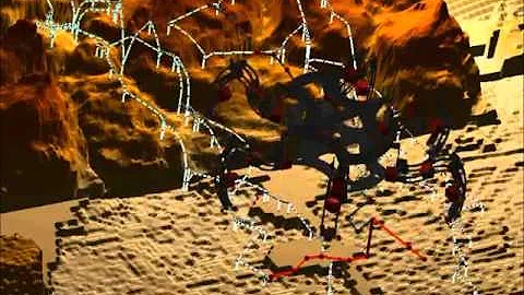 Adaptive Motion Planning for Autonomous Rough Terrain Traversal with a Walking Robot - concept