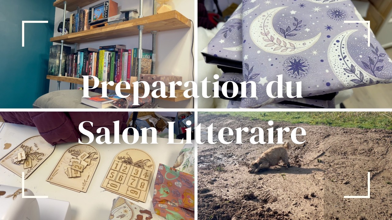 Preparation du Salon Litteraire , Ca bosse dure!