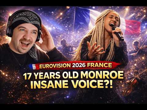 EUROVISION 2026 France 🇫🇷  SHE WILL KILL THE STAGE   Monroe – Regarde! (REACTION)