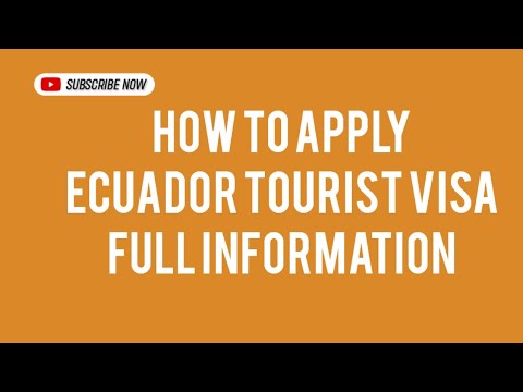 apply for ecuador tourist visa