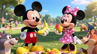 Mickey & Miss Mickey Mouse Enjoy Banana & Mango Fun