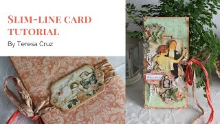Le Romantique Slim-line Card Tutorial by Teresa Cruz | Graphic 45