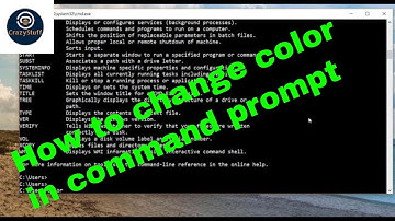 How to change color in command prompt | Font color | CMD change color | Windows 10/8/7/vista/xp