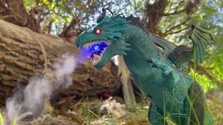 Blue Monster World Remote Control Walking Dragon only by "World Tech Toys" screenshot 3