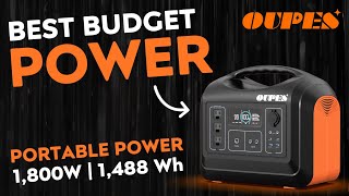 IMPRESSIVE Budget Power Station w/LFP Review | Oupes 1800