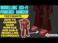 Modelling Sci-fi Powered Armour in Blender - Feet have a lot more too them than you think!