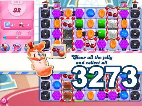 Candy Crush Saga Level 3273 (3 stars, No boosters)