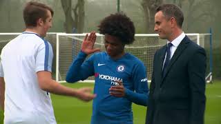 CHELSEA FOOTBALL CLUB HIGHLIGHTS WITH THE LEGEND WILLIAN IN TRAINING 💥💯💥🥶 #chelsea #highlights #fyp