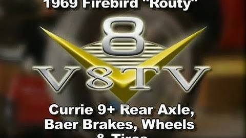 1969 Firebird Routy Currie Rear Axle & Baer Brake Install Video V8TV