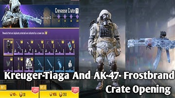 Kreuger-Tiaga And AK-47- Frostbrand Crevasse Crate opening Cod mobile