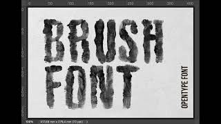 Black Brush Font